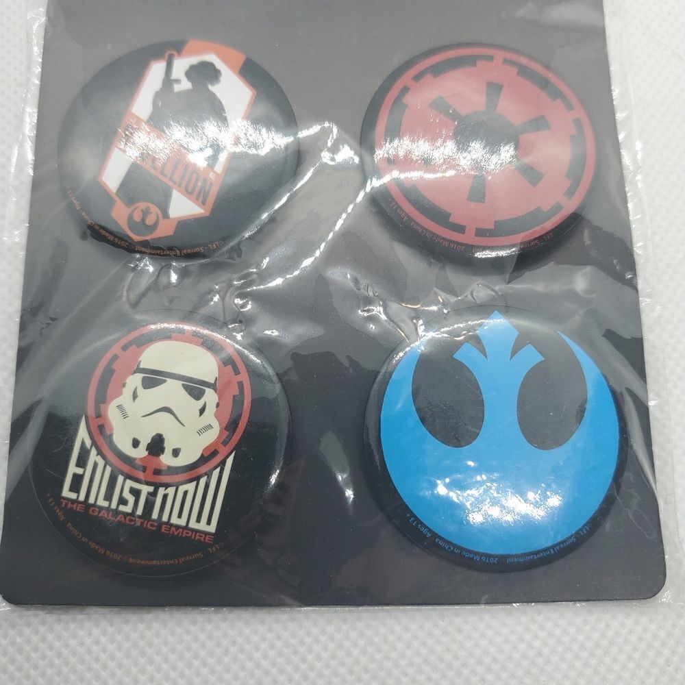 NWT Star Wars Button Four Pack Set - Picture 3 of 4